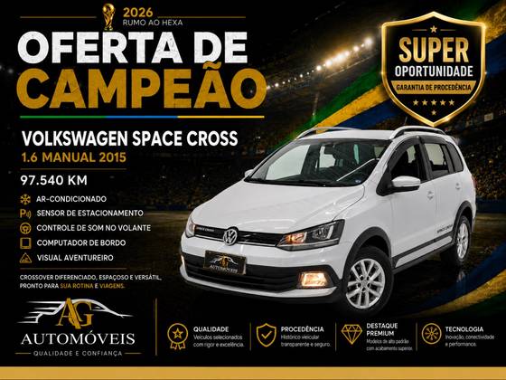 VOLKSWAGEN SPACE CROSS 1.6 MI 8V FLEX 4P MANUAL VOLKSWAGEN SPACE CROSS 1.6 MI 8V FLEX 4P MANUAL